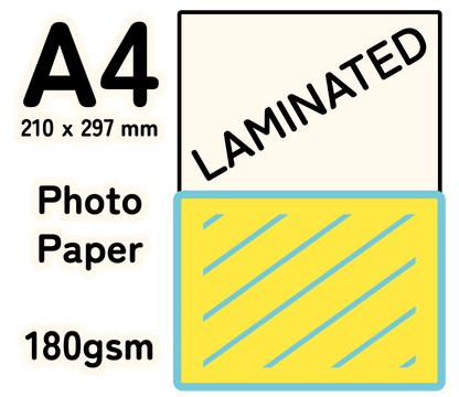 A4 Photo Laminated